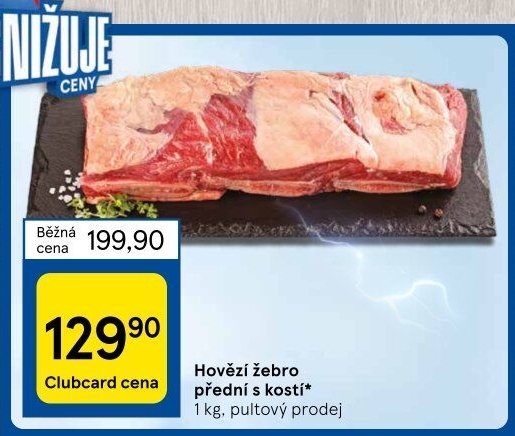 Hovězí přední s kostí - žebro