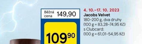 Instantní káva Jacobs Velvet