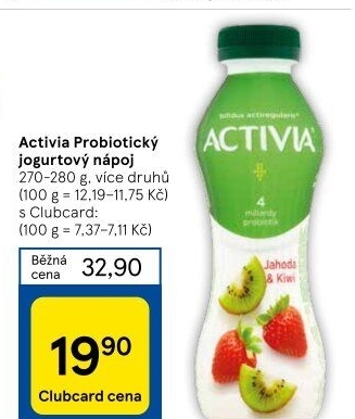 Jogurtový nápoj Activia Danone