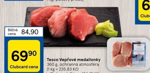Medailonky vepřové Tesco
