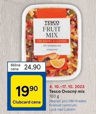 Mix ovocný Tesco