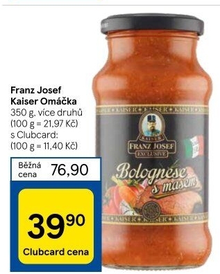 Omáčky na těstoviny Exclusive Franz Josef Kaiser