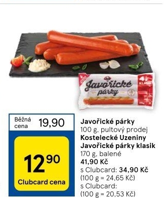 Párky javořické