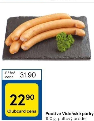 Párky vídeňské poctivé