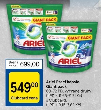 Prací kapsle Ariel