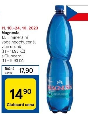 Přírodní voda Magnesia