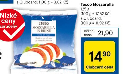 Sýr Mozzarella Tesco