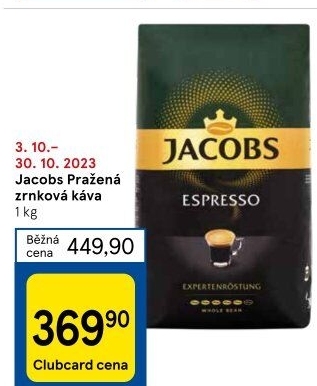 Zrnkové kávy Jacobs
