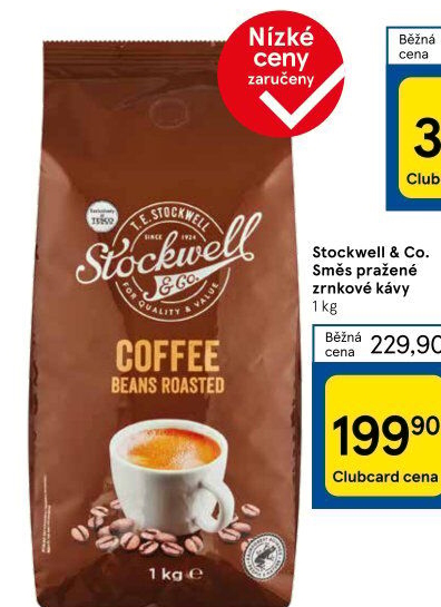 Zrnkové kávy Stockwell &amp