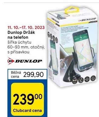 Držák telefonu do auta Dunlop