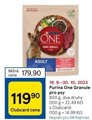 Granule pro psy One Purina