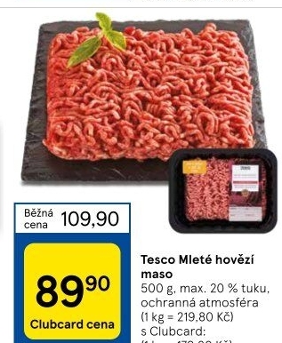 Hovězí mleté maso Tesco
