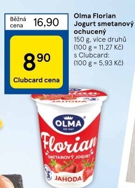 Jogurt smetanový Florian Olma