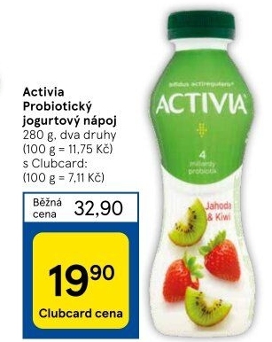 Jogurtový nápoj Activia Danone