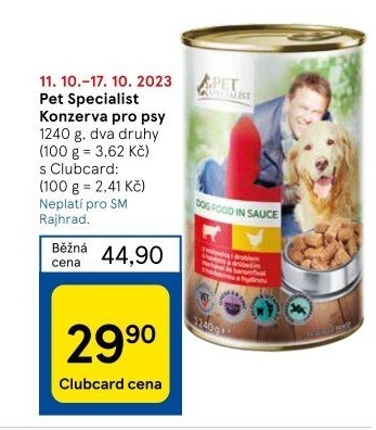 Konzerva pro psy Pet Specialist