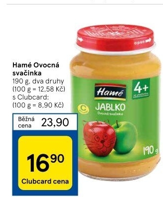 Přesnídávka ovocná Hamé