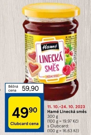Směs ovocná linecká Hamé
