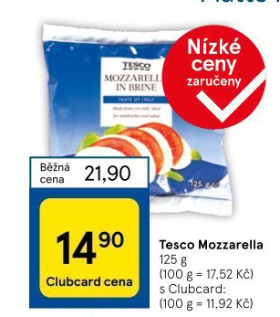 Sýr Mozzarella Tesco