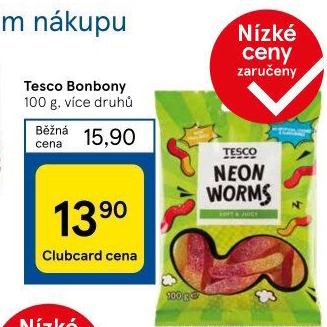 Želé bonbony Tesco