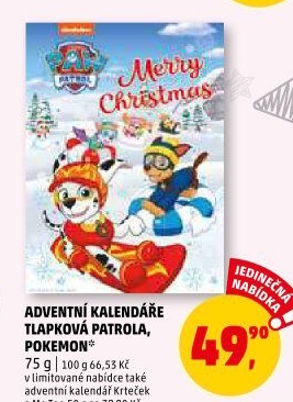 Adventní kalendář Tlapková patrola Paw Patrol