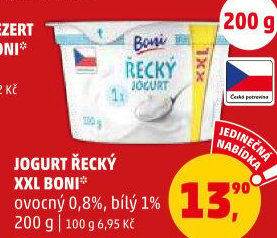 Bílý jogurt řeckého typu Boni
