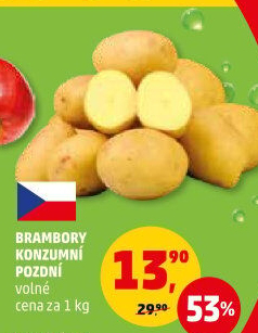 Brambory konzumní pozdní