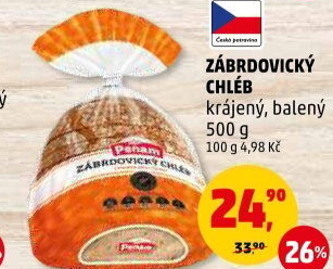 Chléb zábrdovický Penam