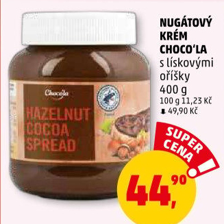 Čokokrém oříškovo-nugátový Choco'