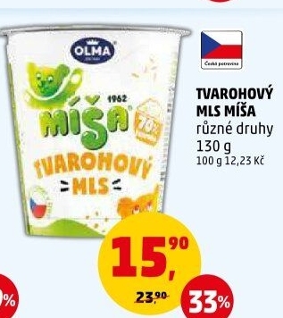 Dezert Tvarohový mls Míša Olma