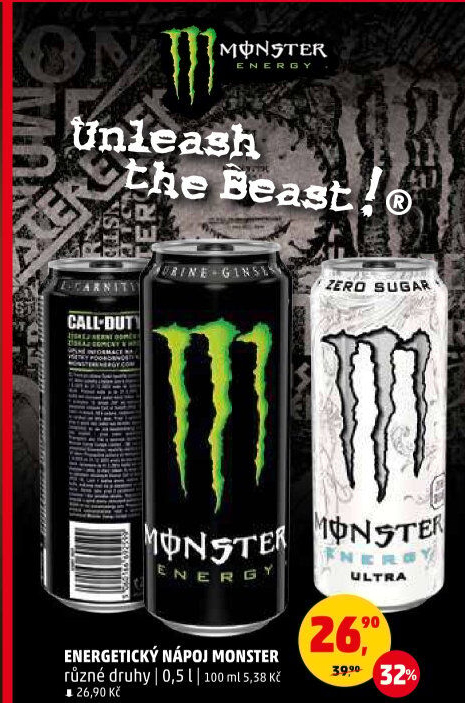 Energetický nápoj Monster Energy