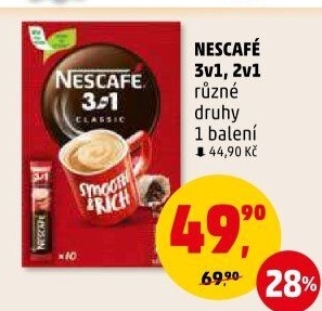 Instantní káva porcovaná 3v1 Nescafé
