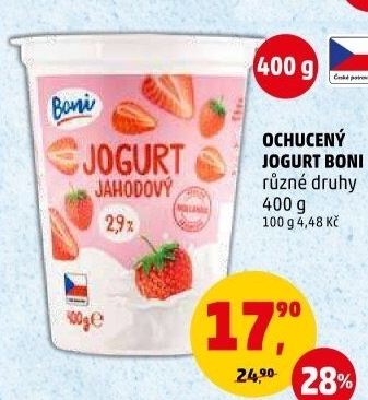 Jogurt ochucený Boni