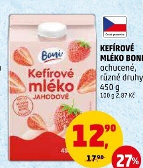 Kefírové mléko ochucené Boni