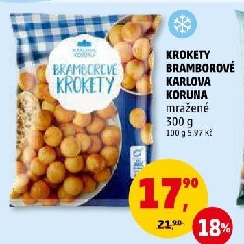 Krokety mražené Karlova Koruna