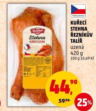 Kuřecí stehna uzená Řezníkův talíř