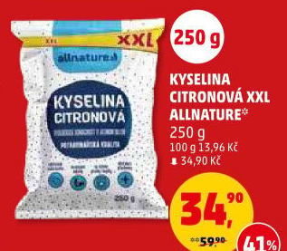 Kyselina citronová Allnature