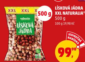Lískové ořechy Naturalia