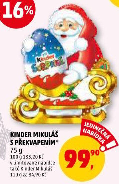 Mikuláš s překvapením Kinder