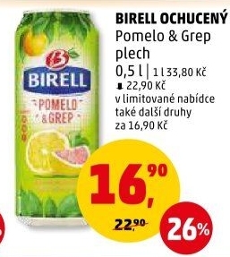 Nealkoholické pivo ochucené Birell