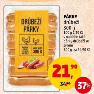 Párky drůbeží
