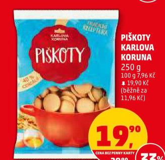 Piškoty Karlova Koruna