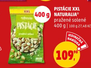 Pražené pistácie Naturalia