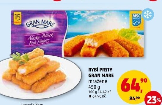 Rybí prsty mražené Gran Mare