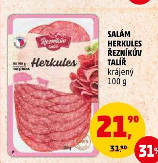 Salám Herkules Řezníkův talíř