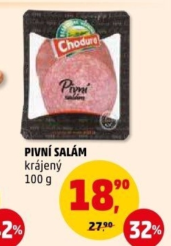 Salám pivní Beskydské uzeniny Chodura