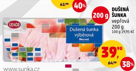 Šunka vepřová dušená LE&amp