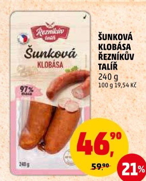 Šunková klobása Řezníkův talíř