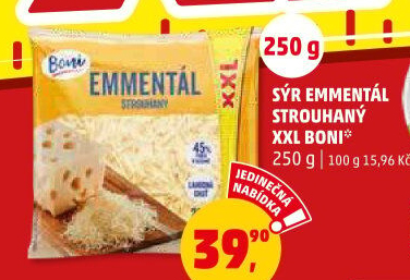 Sýr Ementál strouhaný Boni