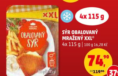 Sýr obalovaný mražený Karlova Koruna