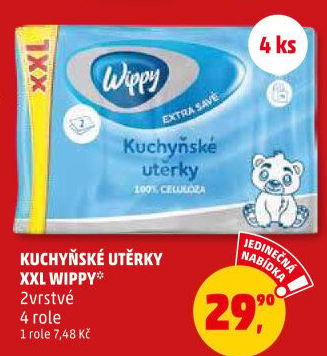 Utěrky kuchyňské 2vrstvé Wippy
